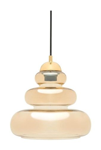 Modelight 2'li Kahverengi Cam Modern Cam Salon-Oturma Odası Avize