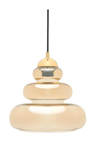 Modelight 2'li Kahverengi Cam Modern Cam Salon-Oturma Odası Avize