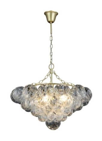 Voxlamp Lighting Solutions 6'lı Gri Sarkıt Modern Alüminyum Salon-Oturma Odası Avize