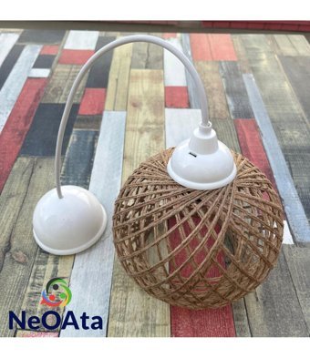 Modelight Tekli Bej Halat Otantik Halat Salon-Oturma Odası Avize