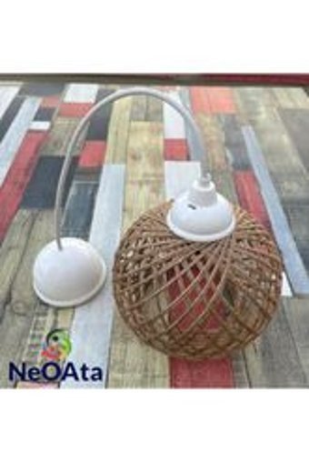 Modelight Tekli Bej Halat Otantik Halat Salon-Oturma Odası Avize
