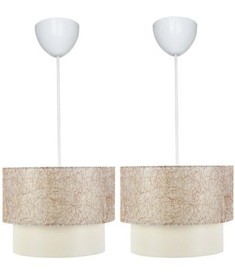 Esslight 5'li Siyah Cam Modern Metal Salon-Oturma Odası Avize