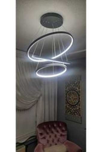 Özcan Aydınlatma 2833-5As-28 Potiri 5'li Çok Renkli Küre Modern Cam Salon-Oturma Odası Avize