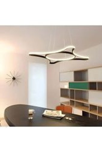 Özcan Aydınlatma 3434-1A-19 Tekli Siyah Küre Modern Cam Salon-Oturma Odası Avize