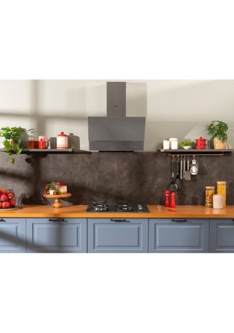 Vestel AD-6331 G 60 cm Cam Yüzey Karbon Filtreli Bacalı Duvar Tipi Davlumbaz Siyah