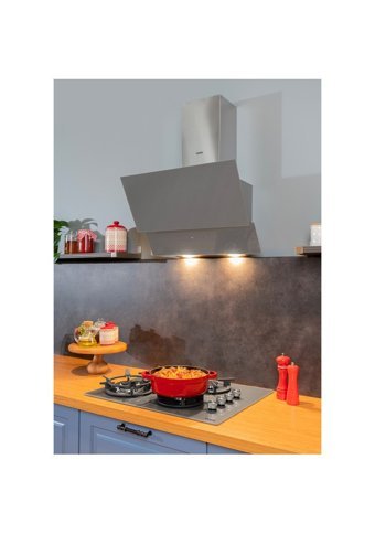 Vestel AD-6331 G 60 cm Cam Yüzey Karbon Filtreli Bacalı Duvar Tipi Davlumbaz Siyah