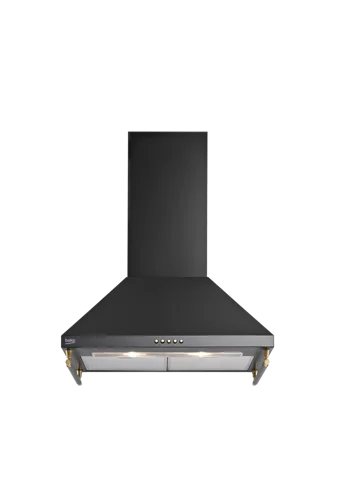 Beko ADV 5160 60 cm Paslanmaz Çelik Yüzey Karbon Filtreli Bacalı-Bacasız Duvar Tipi Davlumbaz Antrasit