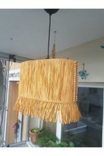 Özcan Aydınlatma 2830-1A-05 Tekli Mavi Ledli Modern Cam Salon-Oturma Odası Avize