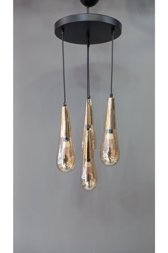Woodhub Tekli Kırmızı Silindir Modern Kumaş Bebek-Çocuk Odası Avize