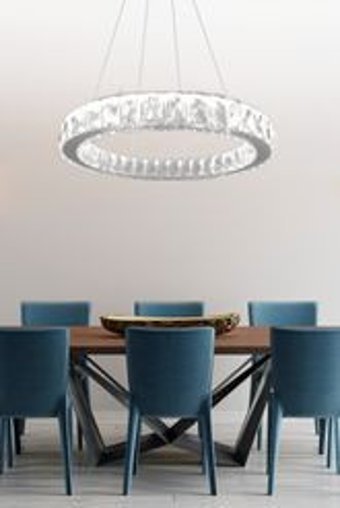 Avizen Lighting 2'li Beyaz Ledli Modern Alüminyum Antre-Hol Avize