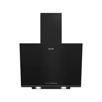 Arçelik ADE 606 D 60 cm Cam Yüzey Karbon Filtreli Bacalı-Bacasız Duvar Tipi Davlumbaz Siyah