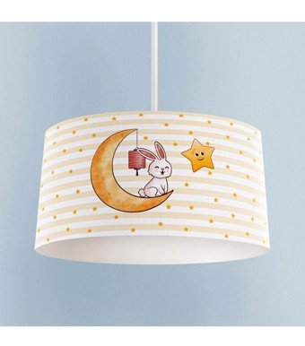 Bambaşka Moda Bmav-1045 Tekli Çok Renkli Pasta Modern Kumaş Bebek-Çocuk Odası Avize
