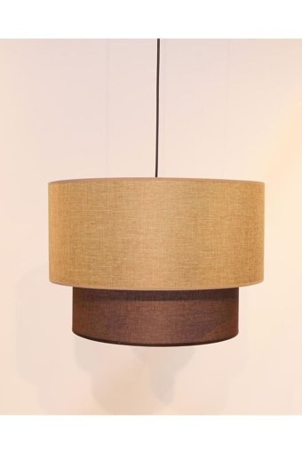 Luz Amarilla 2'li Altın Cam Modern Alüminyum Salon Avize