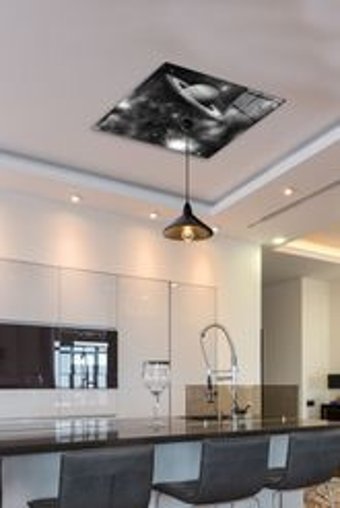 Cmr Tekli Beyaz Halat Modern Halat Salon-Oturma Odası Avize