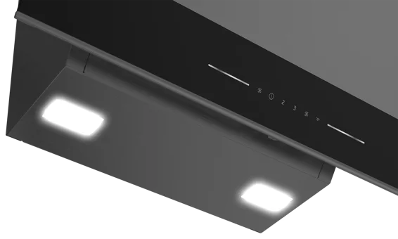 Beko BDE 6062 D 60 cm Cam Yüzey Karbon Filtreli Bacalı-Bacasız Duvar Tipi Davlumbaz Dark Inox