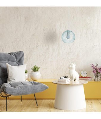 Vedemo 3'lü Bej Küre Modern Krom Salon-Oturma Odası Avize