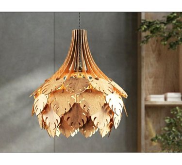 Het Concept 186 Tekli Gri Resimli Modern Kumaş Bebek-Çocuk Odası Avize