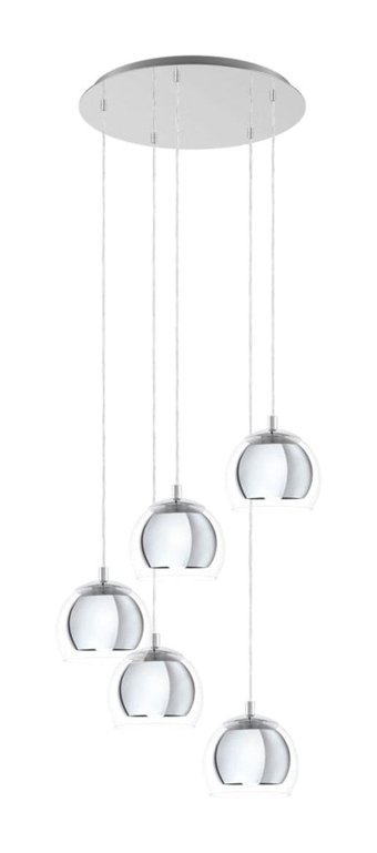 Eglo Cadinaro Tekli Gri Halka Modern Çelik Salon-Oturma Odası Avize