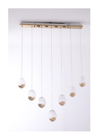 Vk Home Aydınlatma Begonya 3'lü Beyaz Sarkıt Modern Halat Salon-Oturma Odası Avize