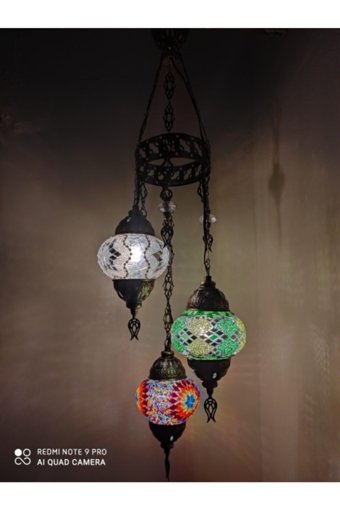 Ala Lighting Al-6167-3 3'lü Gümüş Kristal Taşlı Modern Çelik Salon-Oturma Odası Avize