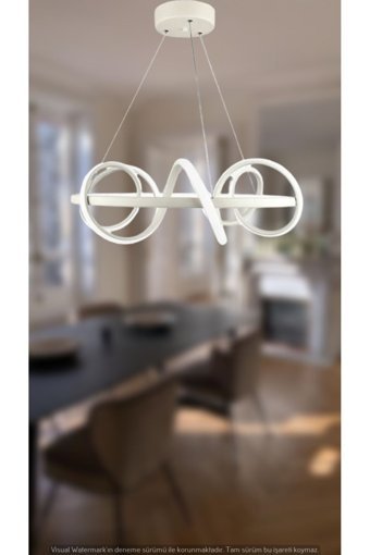 Evsehomes Tekli Pembe Sarkıt Modern Kumaş Bebek-Çocuk Odası Avize