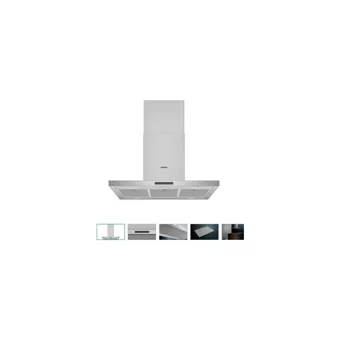 Siemens LF97BBM50 90 cm Metal Yüzey Bacalı-Bacasız Ada Tipi Davlumbaz Inox