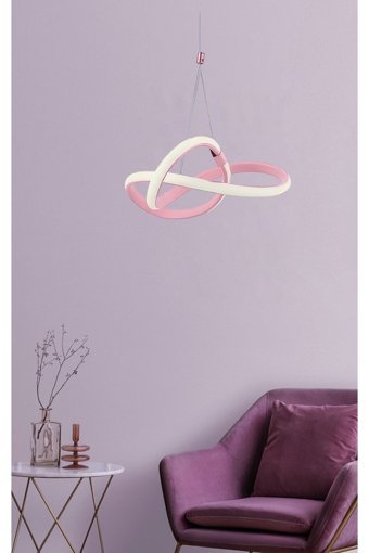 Bohem Aydınlatma 5'li Altın Ledli Modern Çelik Salon-Oturma Odası Avize