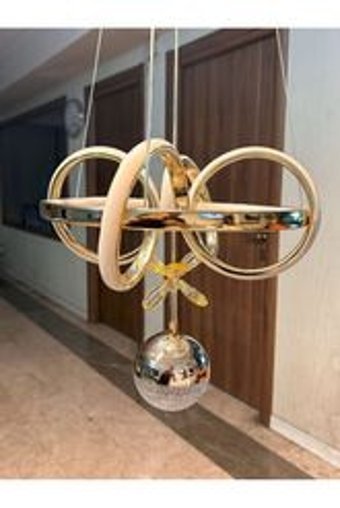 Vonalight 5'li Siyah Ledli Modern Alüminyum Salon-Oturma Odası Avize