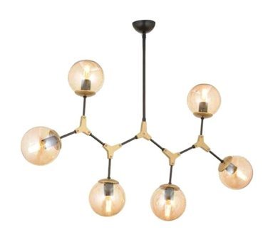 Talia Home Lion 3'lü Kahverengi Set Modern Kumaş Bebek-Çocuk Odası Avize