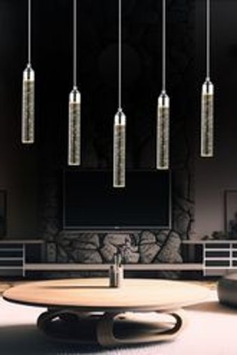 Apliqa Yanko 3'lü Beyaz Sarkıt Modern Metal Salon-Oturma Odası Avize