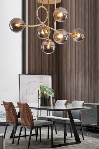 Noas Yl78-3100 Tekli Bej Ledli Modern Lazer Kesim Salon-Oturma Odası Avize