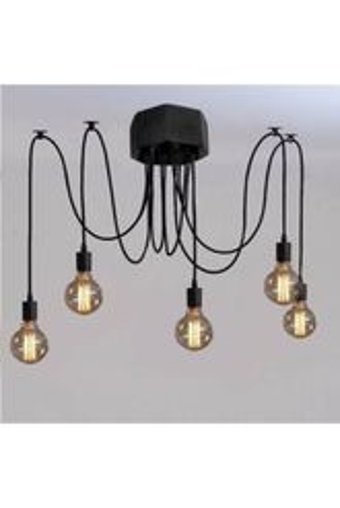 Woodhub 4'lü Gümüş Kristal Taşlı Modern Cam Salon-Oturma Odası Avize