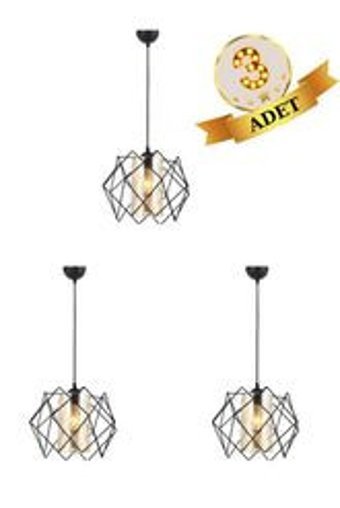 Bby Home & Desıgn Arbre Tekli Çok Renkli Sarkıt Modern Kumaş Salon-Oturma Odası Avize
