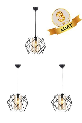 Bby Home & Desıgn Arbre Tekli Çok Renkli Sarkıt Modern Kumaş Salon-Oturma Odası Avize