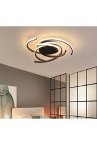 Manogrup Avize Aydınlatma Tekli Kahverengi Modern Kumaş Salon Avize