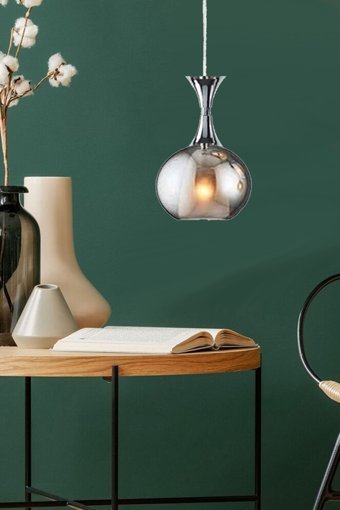 Vk Home Aydınlatma Mahidevran 5'li Altın Şapkalı Modern Cam Salon-Oturma Odası Avize