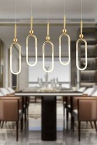 Apliqa 4'lü Beyaz Sarkıt Modern Metal Salon-Oturma Odası Avize