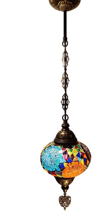 Hema Bambu Tekli Bej Rustik Bambu Salon-Oturma Odası Avize