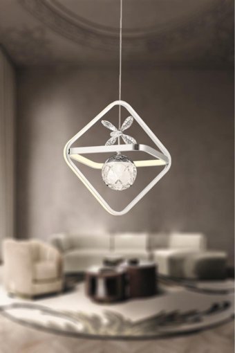 Else Halı Tekli Altın Baskılı Modern Plastik Bebek-Çocuk Odası Avize