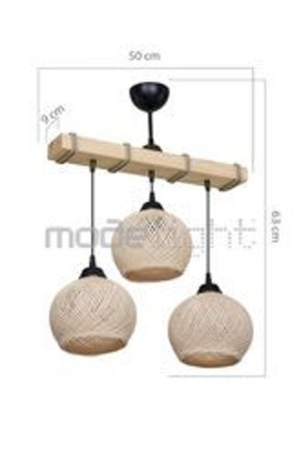 Minel Dekor Led Lıghtıng Minel Tekli Beyaz Plafonyer Metal Salon-Oturma Odası Avize