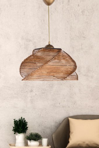 Gökyüzü Panel Damla Tekli Beyaz Ledli Modern Metal Salon-Oturma Odası Avize