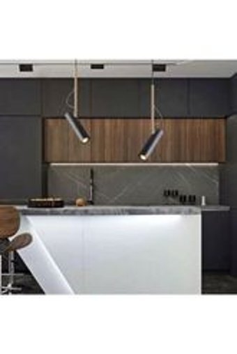 Venon Tekli Bej Sarkıt Modern Alüminyum Salon-Oturma Odası Avize