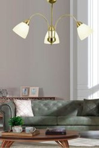 Noas Yl77-6061 Tekli Bej Ledli Modern Lazer Kesim Salon-Oturma Odası Avize