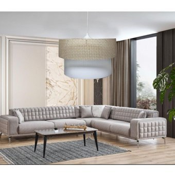 Ultra Home Tekli Kahverengi Sarkıt Modern Metal Salon-Oturma Odası Avize