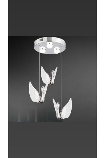 Öalpa Tekli Sarı Ledli Modern Alüminyum Salon-Oturma Odası Avize