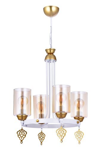 Ömür Avize Stella 6'lı Altın Metal Modern Alüminyum Salon-Oturma Odası Avize