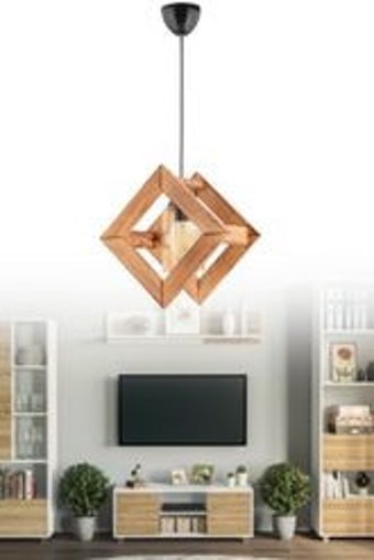 Bby Home & Desıgn Armond Tekli Gri Sarkıt Modern Plastik Salon-Oturma Odası Avize