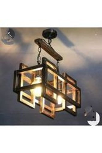 Riolight Tekli Kırmızı Ledli Rustik Cam Mutfak Avize