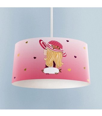 Bambaşka Moda Bmav-1046 Tekli Çok Renkli Pasta Modern Kumaş Bebek-Çocuk Odası Avize