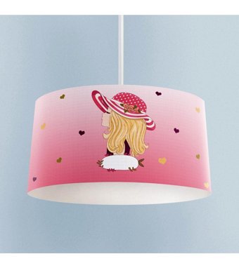 Bambaşka Moda Bmav-1046 Tekli Çok Renkli Pasta Modern Kumaş Bebek-Çocuk Odası Avize